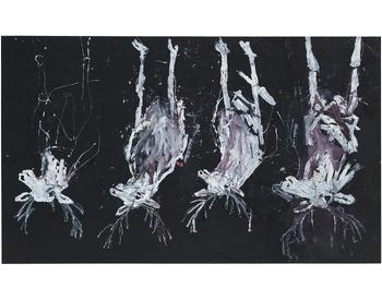 Georg Baselitz, The Painter in His Bed, 2022