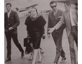 Fig. ii. Author unknown. Dolores Olmedo along with Alfredo Leal, Juan Cañedo and Hugo Olvera. undated.